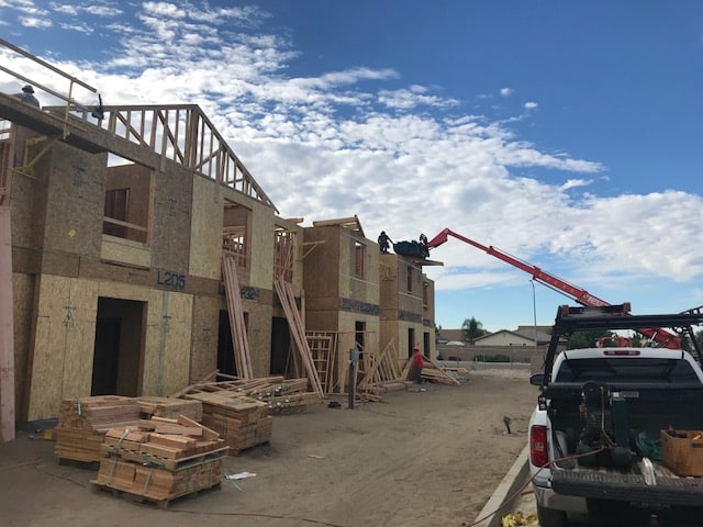 UC Construction Valencia Apartments mid construction